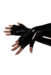 Супер дълги ръкавици от PVC Винил със цип и изрязани пръсти
