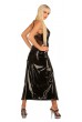 Дълга рокля от PVC Винил със мрежест гръб