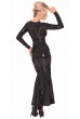Секси дълга рокля от Датекс - Латекс със дълги ръкави