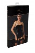Изчистен корсет с жартиери за чорапи от PVC Винил на Noir Handmade