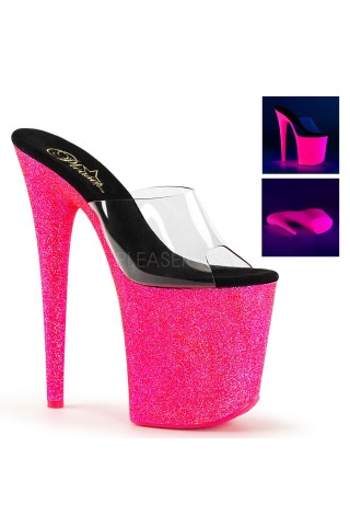 Еротични обувки на висок ток на Pleaser - Flamingo 801UVG