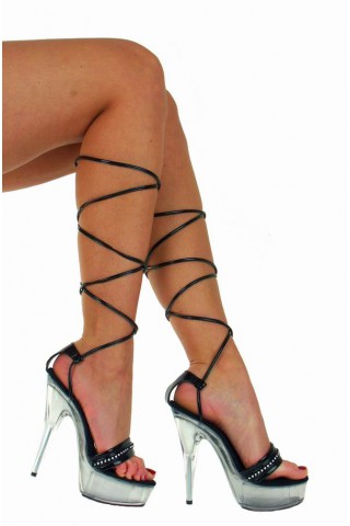 Еротични Обувки на висок ток с височина на тока 14 см.