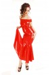 Невероятна рокля от Латекс със паднали рамене