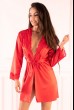 Комплект сатенена нощница и халат на LivCo Corsetti - Jacqueline red